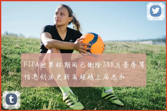 FIFA世界杯期间已删除388万条辱骂信息创历史新高超越上届总和